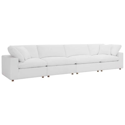 Sofas and Loveseat Modway Furniture Commix Pure White EEI-3357-PUW 889654927389 Sofas and Armchairs Loveseat Love seatSectional So Cotton Linen Polyester Contemporary Contemporary/Mode Sofa Set set 