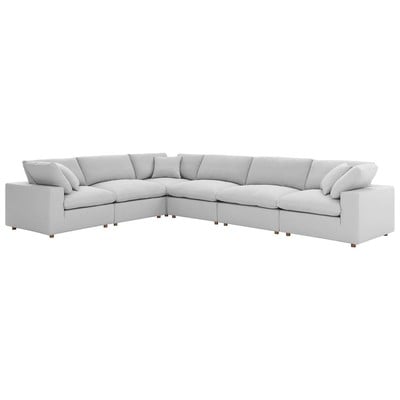 Sofas and Loveseat Modway Furniture Commix Light Gray EEI-3361-LGR 889654238744 Sofas and Armchairs Loveseat Love seatSectional So Cotton Linen Polyester Contemporary Contemporary/Mode Sofa Set set 