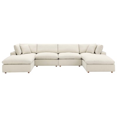 Sofas and Loveseat Modway Furniture Commix Light Beige EEI-3362-LBG 889654927297 Sofas and Armchairs Loveseat Love seatSectional So Cotton Linen Polyester Contemporary Contemporary/Mode Sofa Set set 