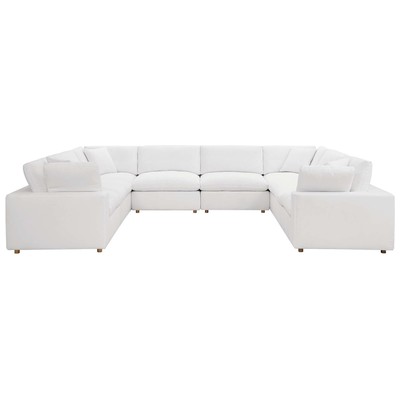 Sofas and Loveseat Modway Furniture Commix Pure White EEI-3363-PUW 889654927266 Sofas and Armchairs Loveseat Love seatSectional So Cotton Linen Polyester Contemporary Contemporary/Mode Sofa Set set 