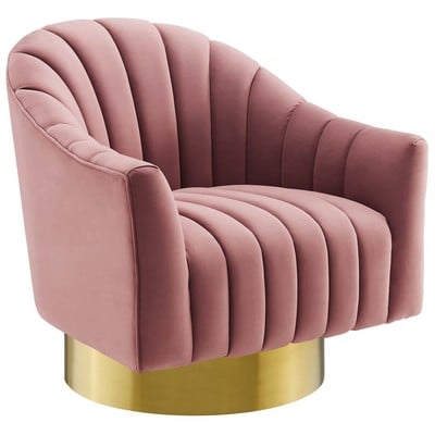 Sofas and Loveseat Modway Furniture Buoyant Dusty Rose EEI-3459-DUS 889654150626 Lounge Chairs and Chaises BlackebonyGoldWhitesnow Chaise LoungeLoveseat Love sea Velvet Sofa Set setTufted tufting 