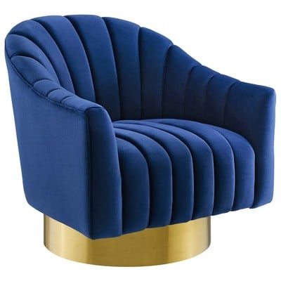 Sofas and Loveseat Modway Furniture Buoyant Navy EEI-3459-NAV 889654150640 Lounge Chairs and Chaises BlackebonyBluenavytealturquios Chaise LoungeLoveseat Love sea Velvet Sofa Set setTufted tufting 