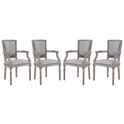 Modway Furniture Dining Room Chairs, Gray,Grey, Armchair,Arm, HARDWOOD,Wood,MDF,Plywood,Beech Wood,Bent Plywood,Brazilian Hardwoods, Gray,Smoke,SMOKED,TaupeWood,Plywood, Dining Chairs, 889654150008, EEI-3463-LGR