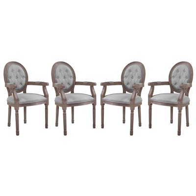 Modway Furniture Dining Room Chairs, Gray,Grey, Armchair,Arm, HARDWOOD,Wood,MDF,Plywood,Beech Wood,Bent Plywood,Brazilian Hardwoods, Gray,Smoke,SMOKED,TaupeWood,Plywood, Dining Chairs, 889654150732, EEI-3471-LGR