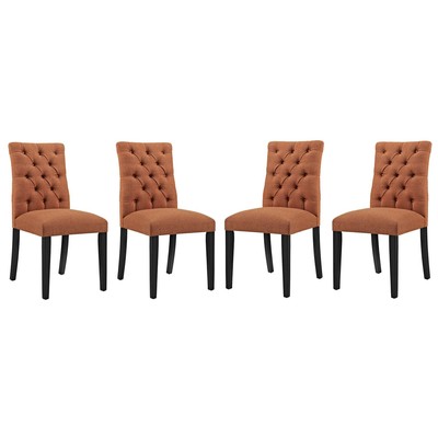 Modway Furniture Dining Room Chairs, Gold,Orange, HARDWOOD,Wood,MDF,Plywood,Beech Wood,Bent Plywood,Brazilian Hardwoods, Gold,OCHRE,OrangeWood,Plywood, Dining Chairs, 889654150961, EEI-3475-ORA