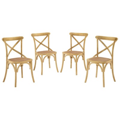 Modway Furniture Dining Room Chairs, Side Chair, Natural, Dining Chairs, 889654151234, EEI-3482-NAT