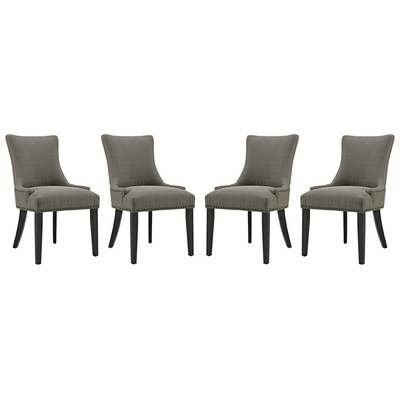 Modway Furniture Dining Room Chairs, Side Chair, HARDWOOD,Wood,MDF,Plywood,Beech Wood,Bent Plywood,Brazilian Hardwoods, Granite,Polyester,Wood,Plywood, Dining Chairs, 889654151579, EEI-3497-GRA