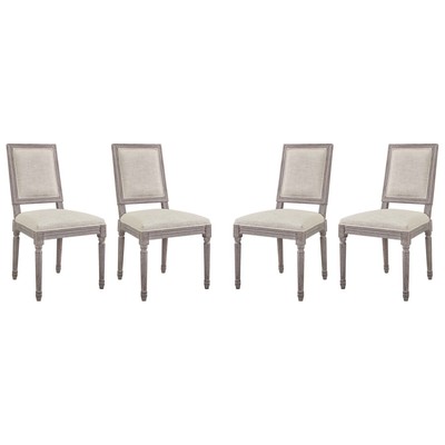Dining Room Chairs Modway Furniture Court Beige EEI-3501-BEI 889654151715 Dining Chairs Beige Cream beige ivory sand n Side Chair HARDWOOD Wood MDF Plywood Beec Beige Wood Plywood 