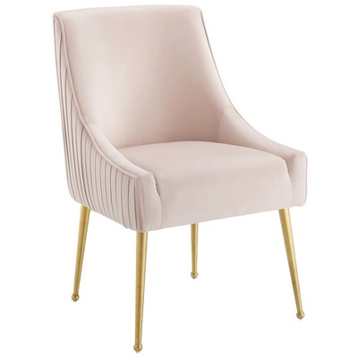 Dining Room Chairs Modway Furniture Discern Pink EEI-3509-PNK 889654152293 Dining Chairs Gold Pink Fuchsia blush Aluminu Alu+ PE wicker+ Cushio Gold OCHRE OrangeMetal Aluminu 