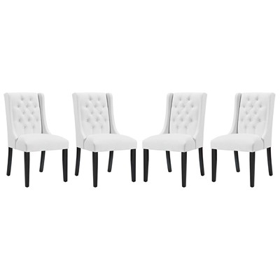 Modway Furniture Dining Room Chairs, White,snow, White Wood, HARDWOOD,Wood,MDF,Plywood,Beech Wood,Bent Plywood,Brazilian Hardwoods, Vinyl,White,IvoryWood,Plywood, Dining Chairs, 889654152842, EEI-3556-WHI
