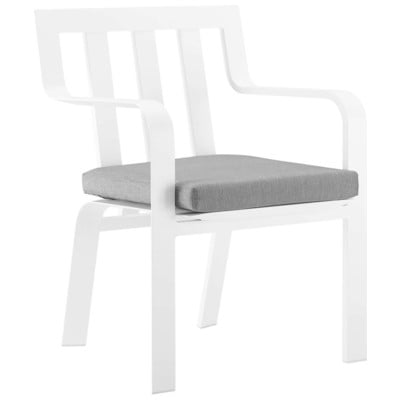Modway Furniture Dining Room Chairs, Gray,GreyWhite,snow, 