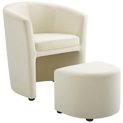 Modway Furniture Ottomans and Benches, Cream,beige,ivory,sand,nude, Sofas and Armchairs, 889654155775, EEI-3607-IVO