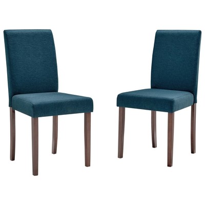 Dining Room Chairs Modway Furniture Prosper Blue EEI-3618-BLU 889654158837 Dining Chairs Blue navy teal turquiose indig Parsons Side Chair HARDWOOD Rubberwood Wood MDF P Blue Laguna Navy Rein Sea Teal 