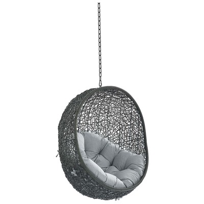 Modway Furniture Chairs, Gray,Grey, Hanging Chair,Suspended ChairLounge Chairs,Lounge, Daybeds and Lounges, 889654986003, EEI-3634-GRY-GRY