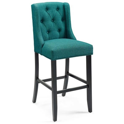 Bar Chairs and Stools Modway Furniture Baronet Teal EEI-3741-TEA 889654157571 Bar and Counter Stools Blue navy teal turquiose indig Bar Counter Wood 