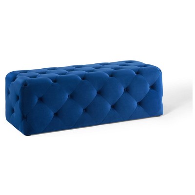 Ottomans and Benches Modway Furniture Amour Navy EEI-3768-NAV 889654157861 Benches and Stools Blue navy teal turquiose indig 