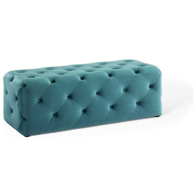 Modway Furniture Ottomans and Benches, blue, ,navy, ,teal, ,turquiose, ,indigo,aqua,Seafoam, green, , ,emerald, ,teal, Benches and Stools, 889654157878, EEI-3768-SEA