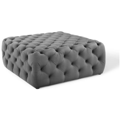 Ottomans and Benches Modway Furniture Amour Gray EEI-3774-GRY 889654158028 Sofas and Armchairs Gray Grey Square 