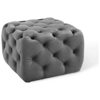 Ottomans and Benches Modway Furniture Amour Gray EEI-3776-GRY 889654158080 Sofas and Armchairs Gray Grey Square 