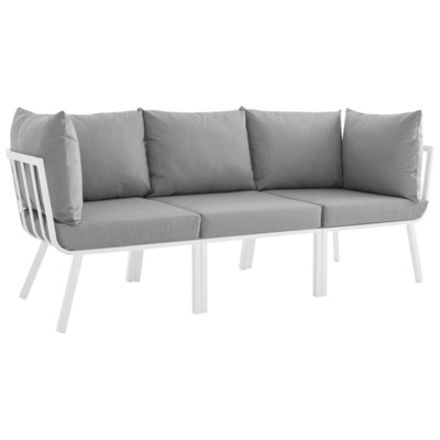 Modway Furniture Sofas and Loveseat, Loveseat,Love seatSectional,Sofa, Sofa Set,set, Sofa Sectionals, 889654996101, EEI-3782-WHI-GRY