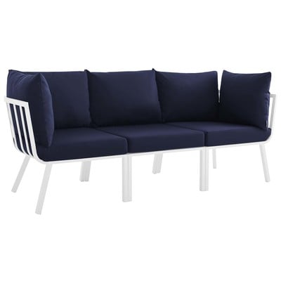 Modway Furniture Sofas and Loveseat, Loveseat,Love seatSectional,Sofa, Sofa Set,set, Sofa Sectionals, 889654996095, EEI-3782-WHI-NAV