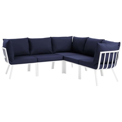Modway Furniture Outdoor Sofas and Sectionals, blue, ,navy, ,teal, ,turquiose, ,indigo,aqua,Seafoam, green, , ,emerald, ,teal, White,snow, 