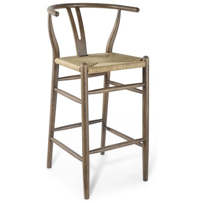 Bar Chairs and Stools Modway Furniture Amish Gray EEI-3851-GRY 889654160083 Bar and Counter Stools Gray Grey Bar Counter Wood 