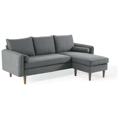 Modway Furniture Sofas and Loveseat, Chaise,LoungeLoveseat,Love seatSectional,Sofa, Polyester, Sofa Set,set, Sofas and Armchairs, 889654165460, EEI-3867-GRY