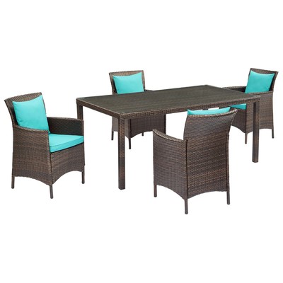 Modway Furniture Outdoor Sofas and Sectionals, brown, ,sable, 