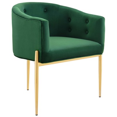 Modway Furniture Chairs, Blue,navy,teal,turquiose,indigo,aqua,SeafoamGold,Green,emerald,teal, Accent Chairs,Accent, Sofas and Armchairs, 889654977667, EEI-3903-EME