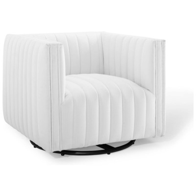 Chairs Modway Furniture Conjure White EEI-3926-WHI 889654165897 Sofas and Armchairs White snow Accent Chairs AccentLounge Cha 