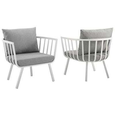 Chairs Modway Furniture Riverside White Gray EEI-3960-WHI-GRY 889654168133 Bar and Dining Gray GreyWhite snow 