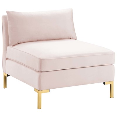 Modway Furniture Chairs, Gold,Pink,Fuchsia,blush, Lounge Chairs,Lounge, Sofas and Armchairs, 889654168591, EEI-3986-PNK