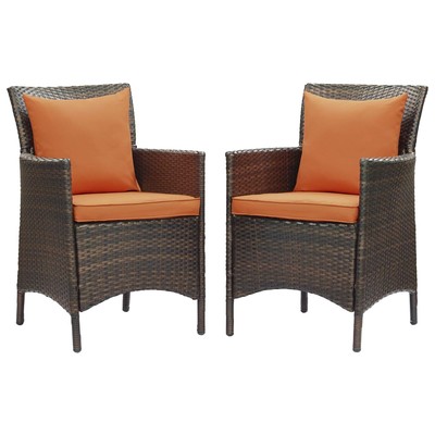 Modway Furniture Dining Room Chairs, brown, ,sableOrange, 