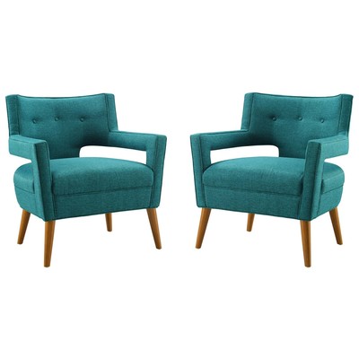 Chairs Modway Furniture Sheer Teal EEI-4082-TEA 889654998419 Sofas and Armchairs Blue navy teal turquiose indig 