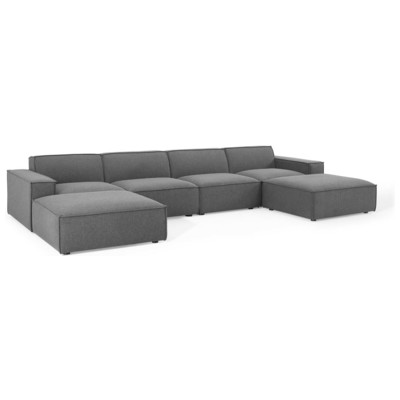 Sofas and Loveseat Modway Furniture Restore Charcoal EEI-4116-CHA 889654984733 Sofas and Armchairs Chaise LoungeLoveseat Love sea Polyester Sofa Set set 