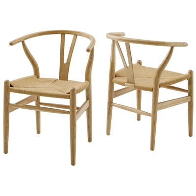 Modway Furniture Dining Room Chairs, Armchair,Arm, HARDWOOD,PAPER,Wood,MDF,Plywood,Beech Wood,Bent Plywood,Brazilian Hardwoods, Natural,Wood,Plywood, Dining Chairs, 889654995388, EEI-4164-NAT