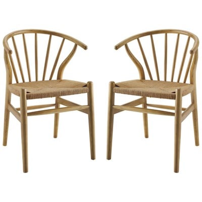Dining Room Chairs Modway Furniture Flourish Natural EEI-4168-NAT 889654990857 Dining Chairs Side Chair HARDWOOD PAPER Wood MDF Plywoo Natural Wood Plywood 