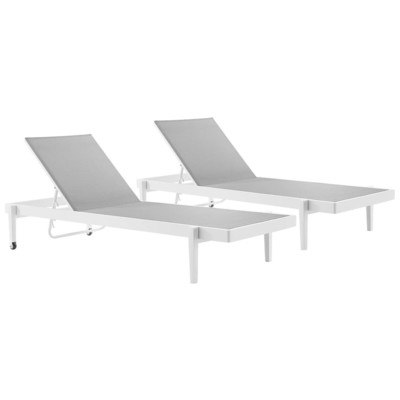 Modway Furniture Chairs, Gray,GreyWhite,snow, Lounge Chairs,Lounge, Daybeds and Lounges, 889654995043, EEI-4204-WHI-GRY