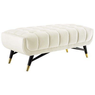 Modway Furniture Ottomans and Benches, Black,ebonyCream,beige,ivory,sand,nudeGold, Benches and Stools, 889654993049, EEI-4242-IVO