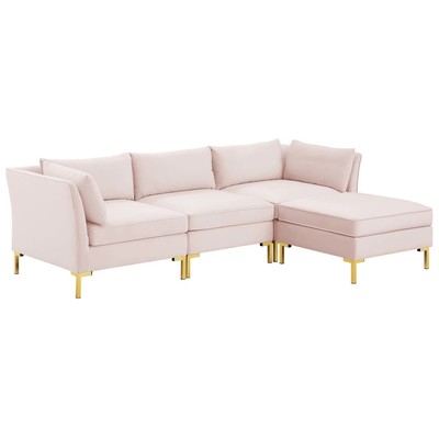 Modway Furniture Sofas and Loveseat, Chaise,LoungeLoveseat,Love seatSectional,Sofa, Velvet, Contemporary,Contemporary/ModernModern,Nuevo,Whiteline,Contemporary/Modern,tov,bellini,rossetto, Sofa Set,set, Sofas and Armchairs, 889654978893, EEI-4270-PNK
