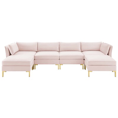 Modway Furniture Sofas and Loveseat, Chaise,LoungeLoveseat,Love seatSectional,Sofa, Velvet, Contemporary,Contemporary/ModernModern,Nuevo,Whiteline,Contemporary/Modern,tov,bellini,rossetto, Sofa Set,set, Sofas and Armchairs, 889654978862, EEI-4272-PNK