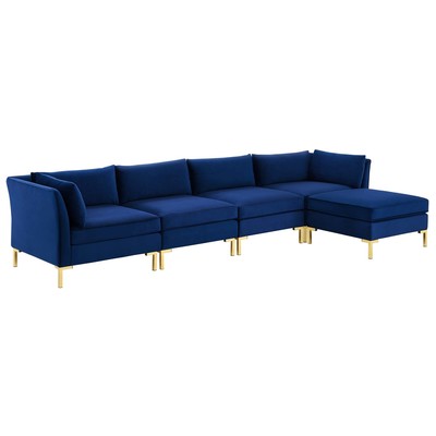 Sofas and Loveseat Modway Furniture Ardent Navy EEI-4273-NAV 889654978848 Sofas and Armchairs Chaise LoungeLoveseat Love sea Velvet Contemporary Contemporary/Mode Sofa Set set 