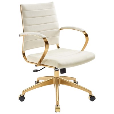 Office Chairs Modway Furniture Jive Ivory EEI-4281-IVO 889654987222 Office Chairs Chrome Metal Steel Stainless S Metal Aluminum Chrome Stainles 