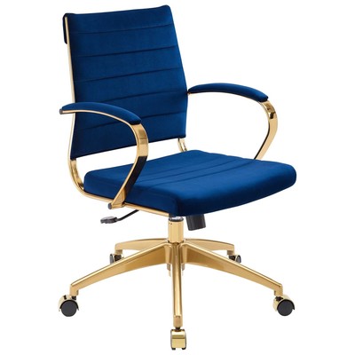 Office Chairs Modway Furniture Jive Navy EEI-4281-NAV 889654987215 Office Chairs Chrome Metal Steel Stainless S Metal Aluminum Chrome Stainles 