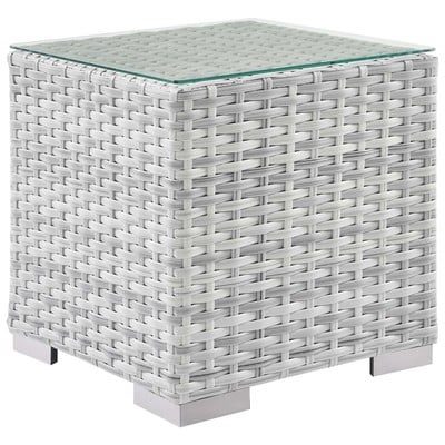 Modway Furniture Outdoor Tables, Gray,Grey, Aluminum Frame,Aluminum Frame, Synthetic Weave,ALUMINUM,Powder Coated Aluminum,Rattan, Aluminum Frame,Aluminum Frame, Synthetic Weave,Gray,Light Gray,Powder Coated Aluminum, Bar 