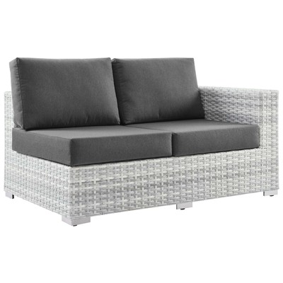 Sofas and Loveseat Modway Furniture Convene Light Gray Charcoal EEI-4302-LGR-CHA 889654977452 Sofa Sectionals Loveseat Love seatSectional So Sofa Set set 