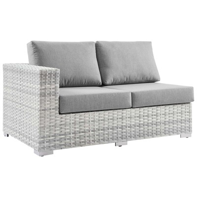 Sofas and Loveseat Modway Furniture Convene Light Gray Gray EEI-4303-LGR-GRY 889654977407 Sofa Sectionals Loveseat Love seatSectional So Sofa Set set 