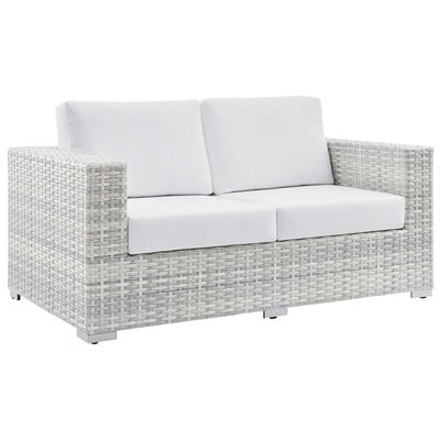 Modway Furniture Sofas and Loveseat, Loveseat,Love seatSectional,Sofa, Sofa Set,set, Sofa Sectionals, 889654977261, EEI-4306-LGR-WHI