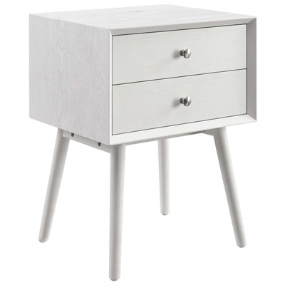 Modway Furniture Night Stands, Case Goods, 889654984054, EEI-4343-WHI-WHI,Smal (Under 23 in.),Narrow (Under 21 in.)